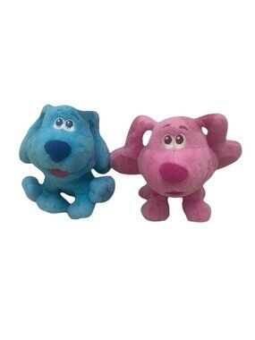 Nickelodeon Blues Clues & Magenta Plush Toys Sz 7” Stuffed Animal Cartoon Retro